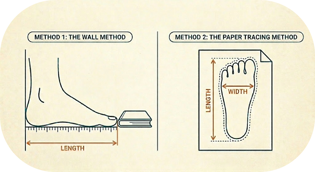 Measuring foot length for beginner barefoot shoes - quick start guide to barefoot shoes